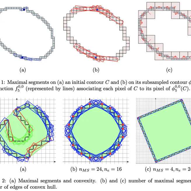 Digital shape analysis with maximal segments